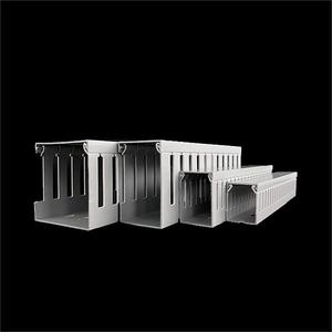 OEM Electric Wireway Cable Channel Square Underfloor Plastic <strong>Trunking</strong> 2X2 Compartment <strong>Trunking</strong> PVC Types of Cable Duct - Product Image 3