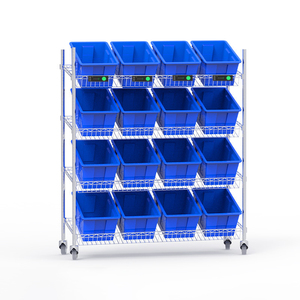 Estante de almacenamiento duradero, unidades de estanterías, Estantes de metal, estantes apilables, sistemas de selección/colocación de luz para estanterías de almacén - Product Image 1