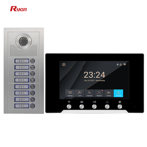 Sistema de videoportero de entrada de apartamento de 8 Botones Sistema de teléfono de puerta de alta calidad