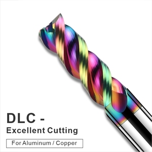 BKEA 10-16mm HRC55 Carbide DLC Coating End Mill 3 Flute U-type Aluminum Cnc Milling <strong>Cutter</strong> Engraving Tools Router Bit - Product Image 3