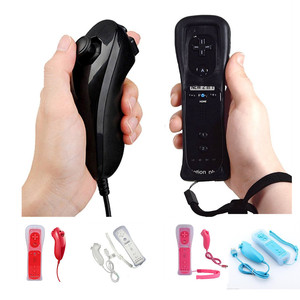 WII2in1ワイヤレスゲームパッド左右ジョイスティックストレートカーブハンドルアクセラレータBluetooth接続 - Product Image 1