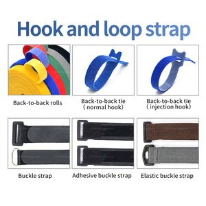 Professional Factory Quality Reusable Stretch <strong>Elastic</strong> Unnapped <strong>Loop</strong> and Hook Strap - Product Image 6