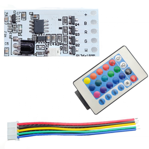 Placa de circuito de panel táctil RGBW LED DIY, módulo rectangular recargable por USB, cuentas de lámpara con mando a distancia para luces nocturnas de mesa