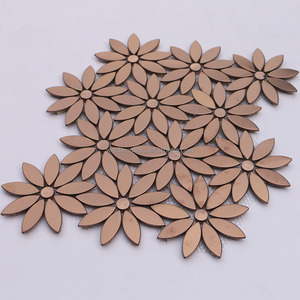 Phong cách hiện đại Rose hướng dương Gạch <span class=keywords><strong>Mosaic</strong></span> thép không gỉ khách sạn Trung tâm mua sắm hoa đỏ kim loại Gạch <span class=keywords><strong>Mosaic</strong></span> - Product Image 6