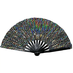 Tùy Chỉnh 33Cm Cá Nhân Lớn Đầy Màu Sắc Nhựa Gấp Tay Fan Hâm Mộ Kung Fu Rave Clack Người Hâm Mộ Cho Người Đàn Ông/Phụ Nữ Lễ Hội Khiêu Vũ Quà Tặng - Product Image 4