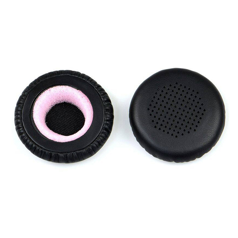1 almohadilla de cuero proteico negro con malla rosa.