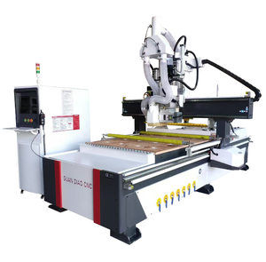 Carpintería MDF Madera contrachapada Melamina Gabinete Puerta Fabricación 3D Talla de madera Corte CNC Máquina 1530 4 Axis ATC CNC Router con sierra - Product Image 3