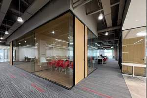 Xangai fabricação Open View Design moderno mobiliário de escritório Panoramic <span class=keywords><strong>Office</strong></span> <span class=keywords><strong>Partition</strong></span> Glass Wall <span class=keywords><strong>System</strong></span>