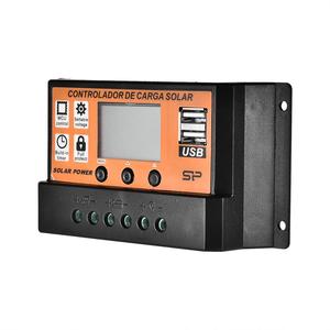 PWM Solar Laderegler LCD Auto Batterie Lade Panel Dual USB controlador de carga mppt 12V 24V Regler carga ladegerät - Product Image 2