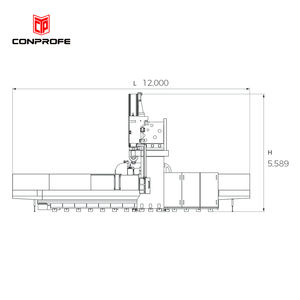 Conprofe 5 Axis Gantry Machining Center CNC <strong>XYZ</strong> Table Linear Guide Rail Ultrasonic Gantry <strong>Machine</strong> - Product Image 3