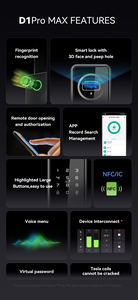 Doorplus WiFi Smart Lock Voll automatische Video-Gegensprechanlage 3D-Gesichtserkennung Finger abdruck zugang Tuya-Sicherheits system Cerradura - Product Image 3
