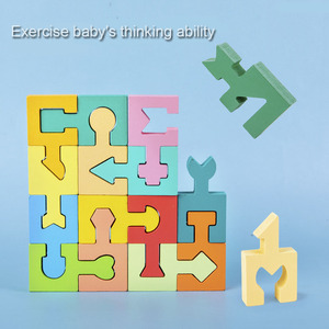 Bằng Gỗ Montessori <span class=keywords><strong>3D</strong></span> Hình Dạng Hình Học Phù Hợp Với Câu Đố Tư Nghĩ Logic Trò Chơi Tốt Động Cơ Đào Tạo Giáo Dục Sớm Nhận Thức Đồ Chơi - Product Image 3