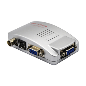 Convertidor DE SINTONIZADOR DE TV VGA portátil a 3 RCA S-Video AV con adaptador Plug and Play Características Pantalla a color-en embalaje de caja
