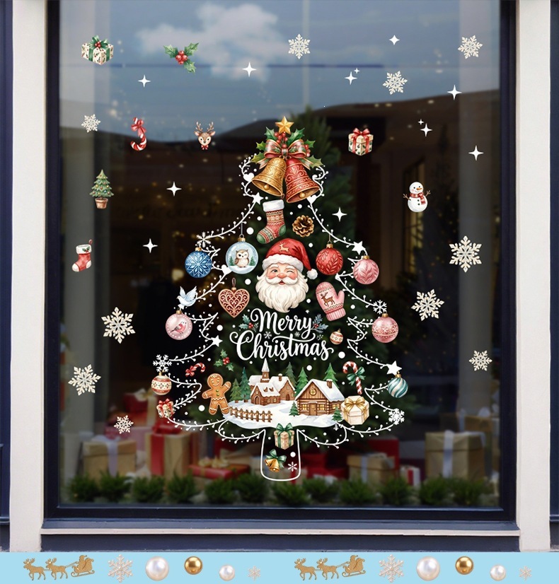 Ensemble 06 - Boule lumineuse de Noël en forme de gant de Père Noël pour sapin (30*40cm)