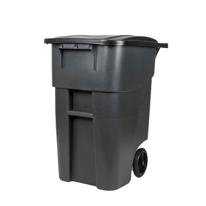 Contenedor de almacenamiento de gran capacidad de 200 litros y 55 galones de estilo estadounidense, cubo de basura de plástico HDPE, cubo de basura para exteriores con alta calidad - Product Image 1