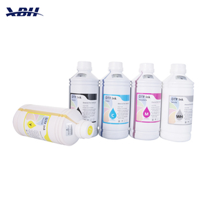 500ml şişe su bazlı DTF mürekkep 5 renk (C M Y K W) baskı kafaları için Film mürekkebi Transfer doğrudan ısı transferi toplu - Product Image 1