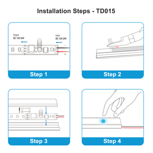 TD015 Touch Dimmer Switch Control Lichtfarb temperatur dimmung mit 0V Speicher für 12V 24V LED-Streifen band - Product Image 4