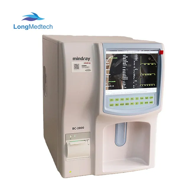BC-2800 d'analyseur de sang d'hématologie automatique Mindray entièrement CBC Vet d'occasion/Machine d'analyse de sang vétérinaire Mindray