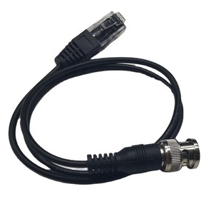Conector macho coaxial BNC a cable de video convertidor Ethernet macho RJ45 con chaqueta de PVC para micrófono y computadora - Product Image 4