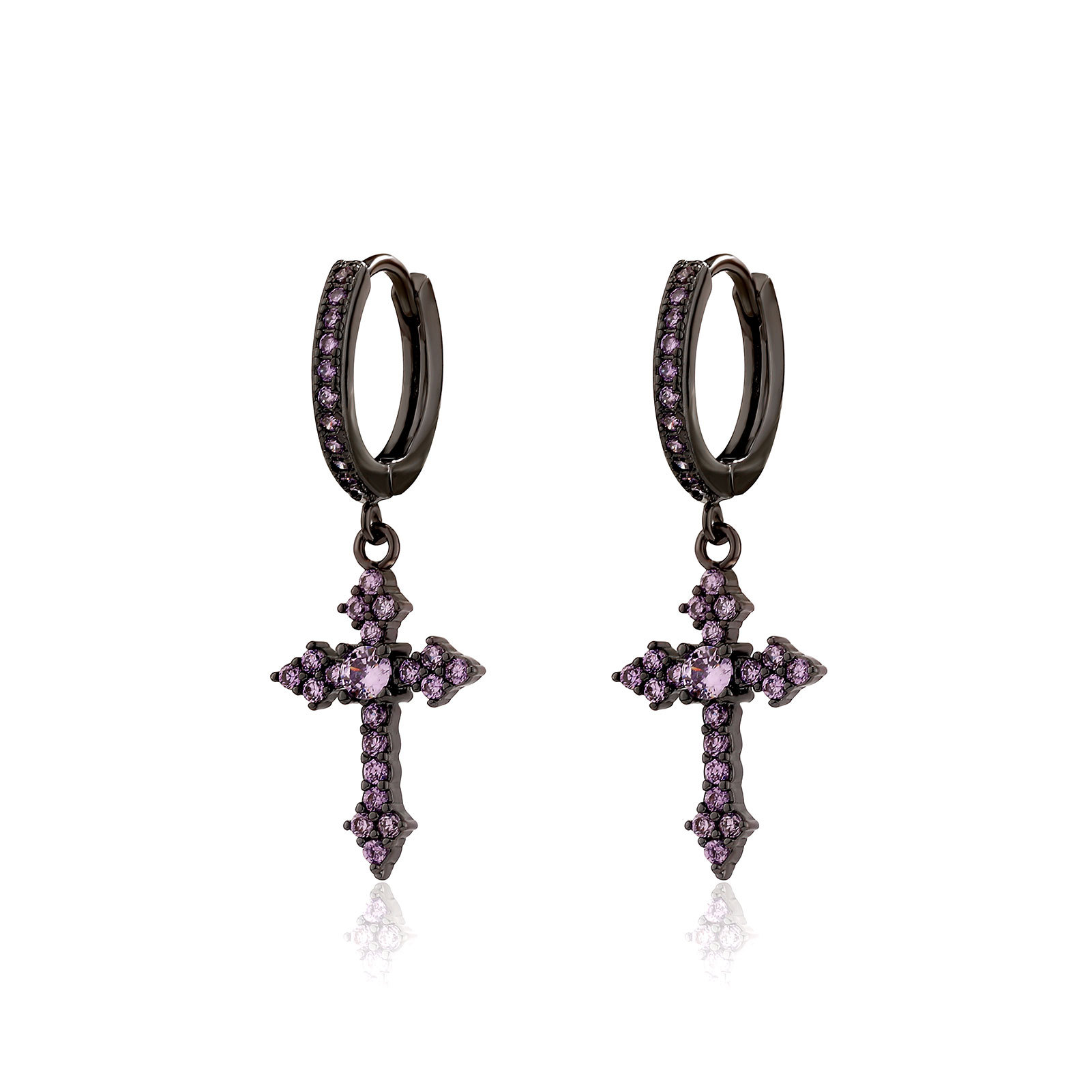 Gun black (purple diamond) pair