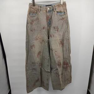 Zeya Quần bò ống rộng cho nữ quần denim thời trang dạo phố thường ngày cạp cao baggy cổ điển in màu nhuộm - Product Image 1