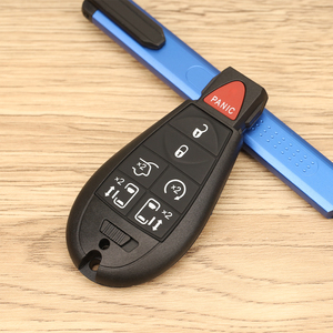 MS 6 + 1 panik düğmeleri akıllı uzaktan kumandalı anahtar Shell kılıf Fob Chrysler Jeep Dodge oto araçlar için boş kabuk RC araba anahtarı kabuk - Product Image 4