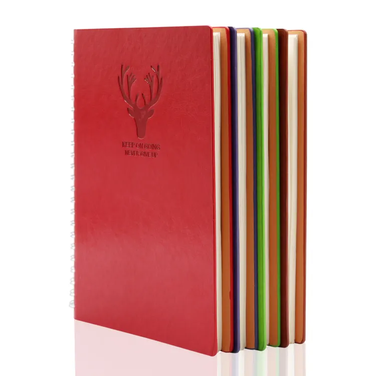 Yalong spirale Book Agenda PU Leather A5 Notebook personalizzabile Memo pad Softcover cancelleria Notebook