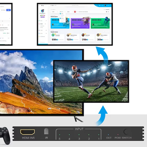 Switch Splitter 120Hz 3/4/5 puertos 4K 120Hz Splitter Switcher CEC 48gbps con control remoto - Product Image 5