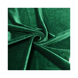 价格便宜的Ks天鹅绒多色可用高密度和亮色光泽服装面料 - Product Image 1