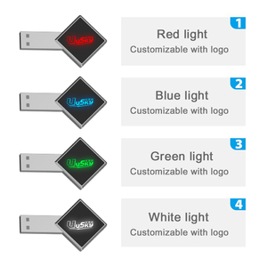 Uskysz Nhà Máy Sáng Tạo Độc Đáo Xách Tay Tam Giác Xe Key-Shape LED Light up USB Stick Chất Lượng Cao Quà Tặng Doanh Nghiệp USB flsh Ổ Đĩa - Product Image 4