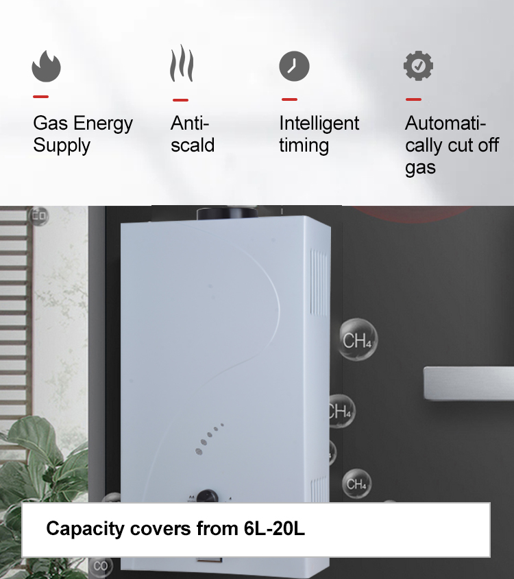 Wholesale Price Portable LPG Natural Domestic Propane Instant Hot Tankless Geyser Gas Water Heater For Home Outdoor Camping