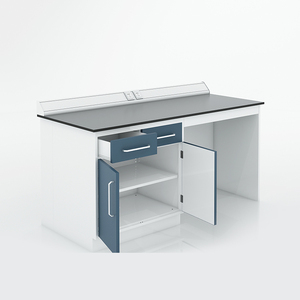 Banco da lavoro per banco da laboratorio per computer in acciaio pieno per mobili da laboratorio