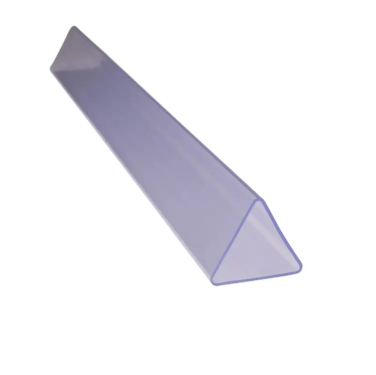 Tubes d'emballage IC tuyau en plastique PVC clair triangle personnalisé tube d'emballage en plastique transparent PP/PVC/PC/acrylique transparent