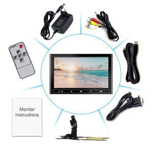7-9 Zoll LCD-Monitor Kopfstütze Tragbarer HD VGA LCD-Auto bildschirm für PC/Mac Mini/TV/Kamera/Gaming IPS 1024 X600 Unterstützung AV-Video - Product Image 6