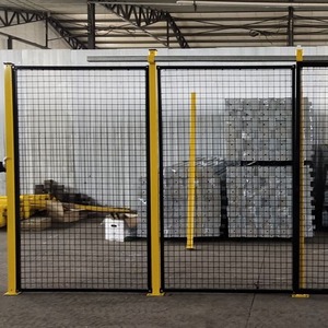 Magazzino isolamento netto quadrato-foro in metallo saldato rete divisoria recinzione tagliata e piega recinzione divisoria officina - Product Image 5