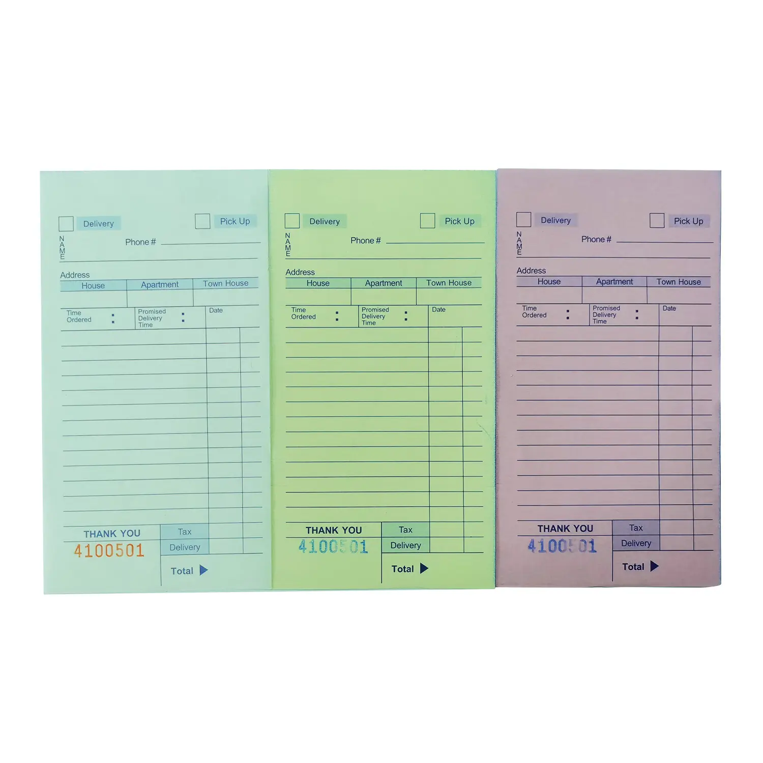 ปรับแต่งร้านอาหารสุญญากาศ Guest Check,Duplicate หนังสือ Waiter Order Pad Book