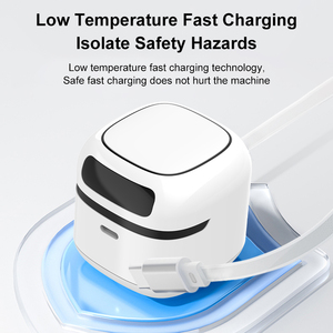 Double Port <strong>Output</strong> 65W <strong>Multiple</strong> Devices <strong>USB</strong> Charging Hub Built in Type C Cable AC Retractable Desktop Wall Charger - Product Image 4