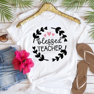 Hot Selling DTF Print Transfer Ready to Ship Heat Transfer Sticker Printing Iron on Decals <strong>Teacher</strong> Design - Product Image 5