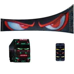 ไฟ LED แสดงสัญลักษณ์รูปปีศาจสำหรับกระจกรถยนต์ Ojos LED Para carro สามารถตั้งโปรแกรมได้สัญลักษณ์เคลื่อนไหวสำหรับรถยนต์ - Product Image 3