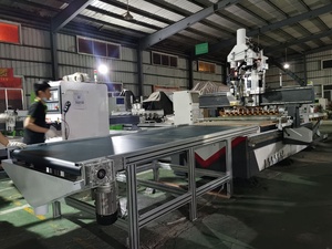 High Quality Nesting Wood Cnc Router Machine 1228 2030 PVC MDF ATC CNC Router with Auto <strong>Loading</strong> <strong>and</strong> <strong>Unloading</strong> <strong>Platform</strong>