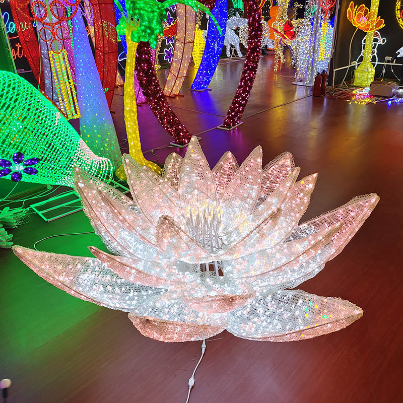 The New high quality outdoor flower motif light easter house motif light