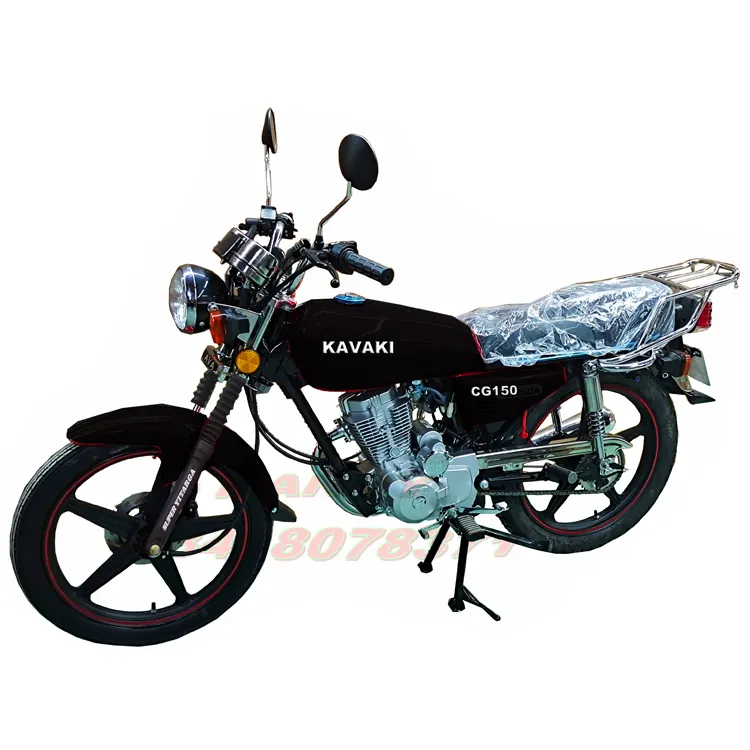 Guangzhou KAVAKI Venta caliente de la fábrica de África y Oriente Medio CG150 freno de disco de gasolina más barata de motocicletas