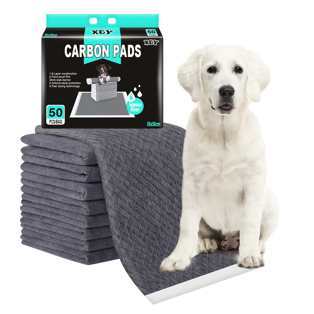 Factory Direct Wholesale Puppy Pee Pads Dog Training Pad Pet Bamboo Charcoal Urine Pads