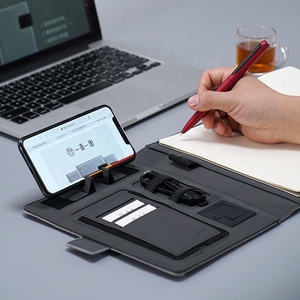 Cuaderno multifuncional, powerbank inalámbrico de carga, cuaderno de tela, cuero, agenda, Negocios Inteligentes, regalos - Product Image 2