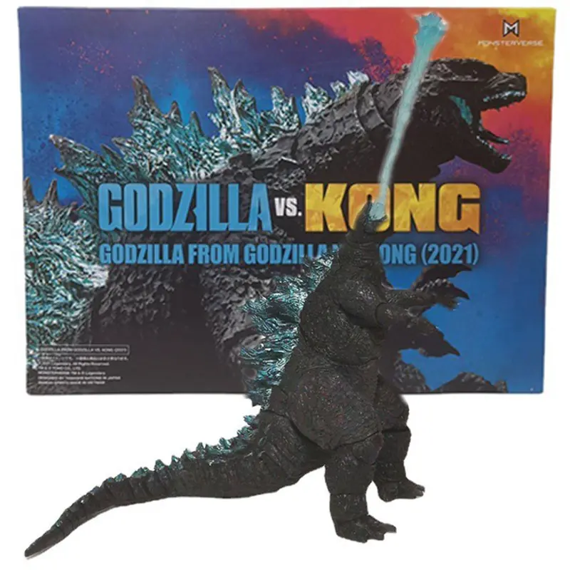 NECA 2021 Movie Version SHM Dinosaur Godzillaeds VS King Kongsssss Action Figures Anime Figurines Toy