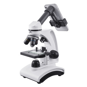 Microscopio monocular 2000X Microscopio óptico que utiliza para la clase de biología científica Diapositiva de enseñanza para estudiantes con clip para teléfono móvil - Product Image 4