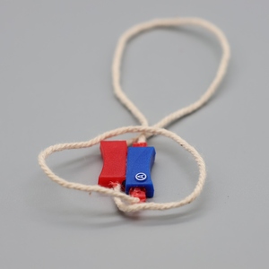 Producto de poliéster personalizado Cadena de sello de etiqueta de tela con logotipo Cadena de etiqueta colgante de plástico - Product Image 4