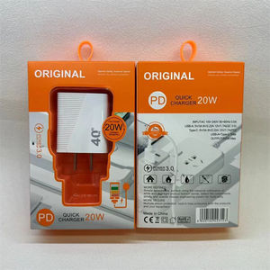 Fabrika fiyat çift bağlantı 20W Pd hızlı şarj 40W çift usb-c USB şarj aleti tip C kablo hızlı şarj krem şarj & adaptörü - Product Image 5