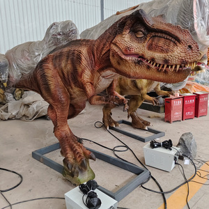 Parque de diversión simulado T Rex estatua realista tamaño completo Tyrannosaurus Rex Animatronics dinosaurio para exhibición
