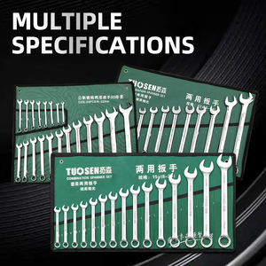 10-Mảnh Thiết Lập 8-24 Kết Hợp Crv Hợp Kim Thép Ratchet Cờ Lê Metric DIY Công Nghiệp Vòng Cờ Lê Chrome Kết Thúc Tùy Chỉnh OEM - Product Image 6